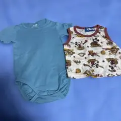 H&M Disney ロンパースタンクトップ ノースリーブ2枚セット 80cmのサムネイル