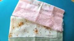 HANAE　MORI　✡　LAURA　ASHLEY　大判ハンカチ　2枚組