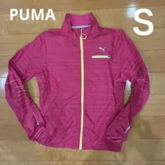 PUMA ピンク ストライプ ウィンドブレーカー