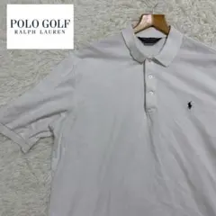POLO GOLF ポロゴルフ　メンズ　ポロシャツ　白　ビッグサイズ　アメリカ製