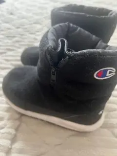 Champion ブラックブーツ ジッパー付き