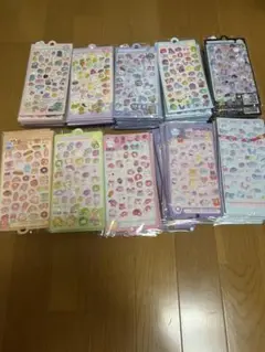 ボンボンドロップシール 3D 立体シール ぷくぷくシール　10枚セット