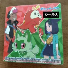ポケモン　デコキャラシールホルダー 　シール入り（約64枚）