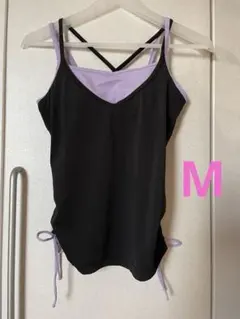 【美品】ユニクロ　ドライ　ブラトップ　キャミソール　紫　パープル　M