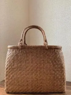 山葡萄　山葡萄かごバッグ　手作り　山葡萄籠バッグ　網代編み　細ひご　内布あり