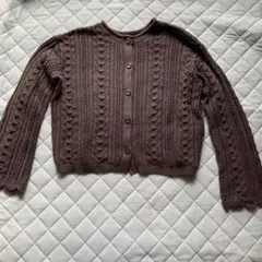 GU ケーブルニットカーディガン