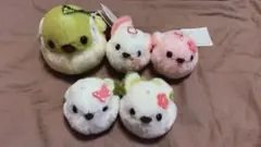 【期間限定価格】ふくふくシマエナガ 春色びより 5羽セット