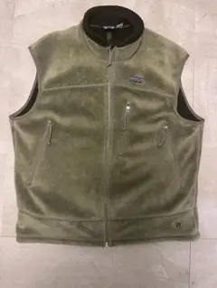 【USA製】Patagonia R4 ベスト xl オリーブグリーン　FA01
