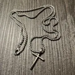 フ*ア様 【1964】新品 アメカジ シルバー調 クロスネックレス