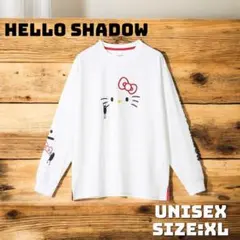 HELLO SHADOW　憧れのあの子｜ビッグシルエット長袖Tシャツ　XL