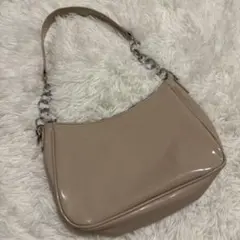 H&M カーキ ショルダーバッグ ワントーンカラーのサムネイル