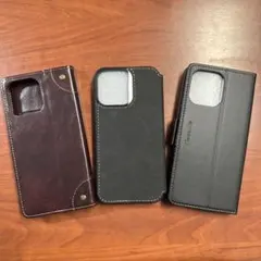 3ケセット iPhone14pro maxケース 手帳型