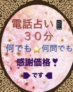 お悩み！全般　感謝価格！電話占い３０分✨お気軽にご相談ください♡