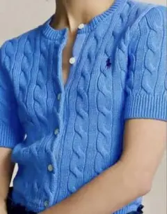 【新品未使用タグ付き】ラルフローレンケーブルニット カーディガン S