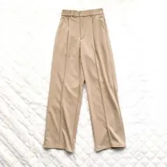 センタープレス タックワイドパンツ モード キレイめ 古着 アーカイブ