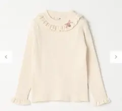 エニィファム　首フリル しあわせタッチ ニット　130