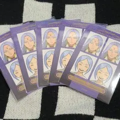 逆転裁判 メモリーオブ検事くじ カプくじ E賞 証明写真風ステッカー ナユタ5枚