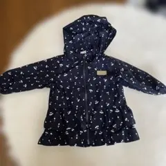 petit main チェリープリント アウター 80 ウィンドブレーカー