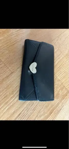 ブラック ハート型金具 キーケース