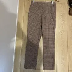 UNIQLO チェック柄スリムフィットパンツM
