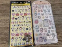 正規品 ボンボンドロップシールミニ コットンパフィ スヌーピー2点セット