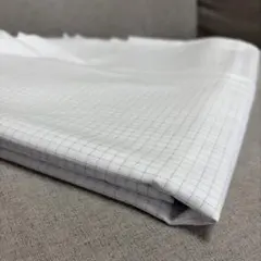 チェックアンドストライプ　幅広コットンツイルステッチチェック　1.6〜1.75m