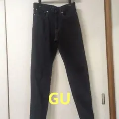 メンズ ダークブルー スリムフィット デニムパンツ