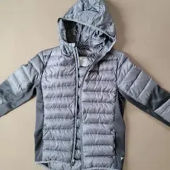 OLD NAVY　グレー ブラック　フード付きダウンコート　キッズ