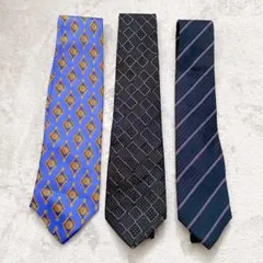 【豪華3本】MCM / Calvin Klein ネクタイセット シルク100%