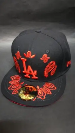 NEWERA LAドジャースペイズリーコンセプトカスタムキャップブラック5/8