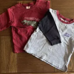 petit main ベビー長袖Tシャツ 2枚セット 80
