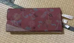 最終値下げ！【正絹】反物 花柄 赤系 呉服店デッドストック 高級