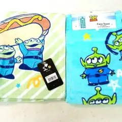 トイストーリー エイリアン フェイスタオル 約34×80cm ×2枚