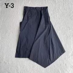 YOHJI YAMAMOTO ヨウジヤマモト7部丈袴パンツ アシンメトリー - メルカリ
