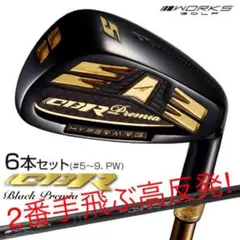 ☆2番手飛ぶルール適合高反発☆ ワークスゴルフ CBR アイアン 5〜PW 