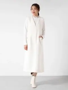 ★ヤマダヤ　Vin　フリンジシャギーツイードジャンパースカート　新品未使用★