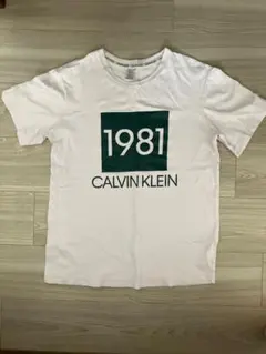 Calvin Klein 1981 ロゴ Tシャツ ホワイト