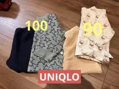 子供用パジャマ4点セット　ユニクロ　二点セット　100 90
