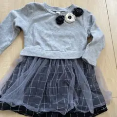 après les cours ワンピース 80サイズ グレー/ブラック