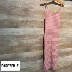 FOREVER21 ボーダー柄キャミソールワンピ