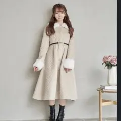 RoseMuse ロゼミューズ beige charm gown coat RoseMuse ロゼミューズ beige charm gown coat - メルカリ