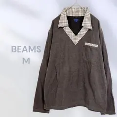 BEAMS ビームス　長袖カットソー　カジュアル　キレイ見え　シンプル　春秋
