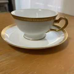 お値下げ 新品未使用 大倉陶園 クリーマー クラウンエンボス 片葉金蝕