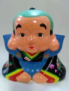 極美品】杉良太郎 遠山の金さん ソフビ人形 貯金箱 時代劇 フィギュア