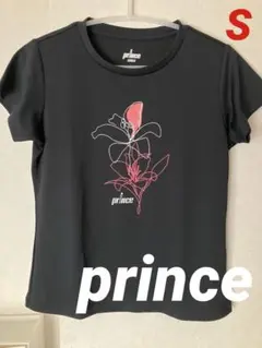 プリンス　テニスTシャツ　レディース　S 着用1回　美品　スポーツTシャツ　黒