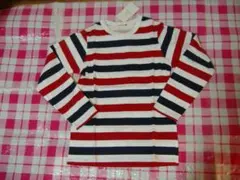 Branshes　150ｃｍ新品長袖Ｔシャツ　赤×白×紺ボーダー　本体綿100％