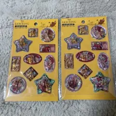 Disneyライオンキング　ウォーターシール　2セット