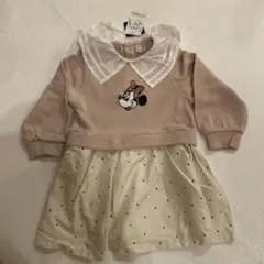 新品未使用 petit main Disney ミニー ワンピース　90 ピンク