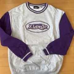 XLARGE グレー パープル トレーナー Mのサムネイル