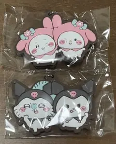 ちいかわ×サンリオキャラクターズ なかよしラバーマスコット　2点セット